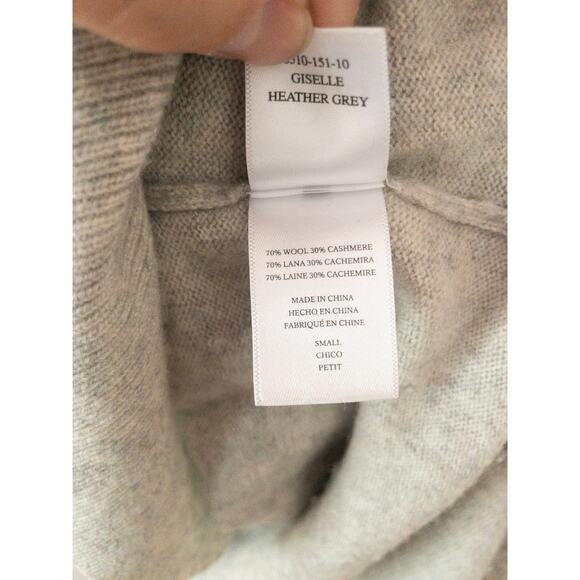Rails Giselle Wool Cashmere Blend Tunic Sweater Women's Size Small Heather Gray - Picture 4 of 7